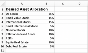 Asset Allocation Spreadsheet [Excel Template] | White Coat Investor