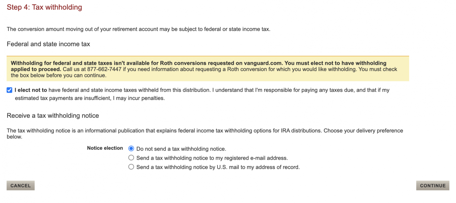 Vanguard Backdoor Roth Step-by-Step Guide [Screenshots] | White Coat ...