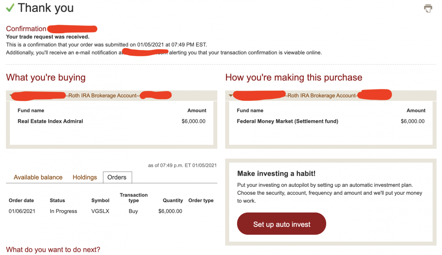 Vanguard Backdoor Roth Step-by-Step Guide [Screenshots] | White Coat ...