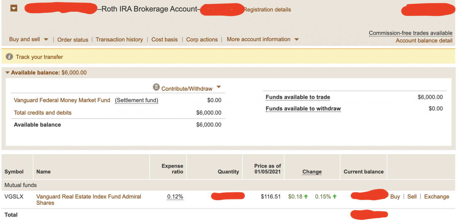 Vanguard Backdoor Roth Step-by-Step Guide [Screenshots] | White Coat ...