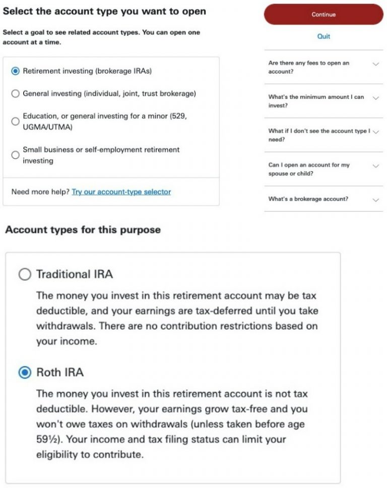 How to Open a Roth IRA at Vanguard [with Screenshots] | White Coat Investor