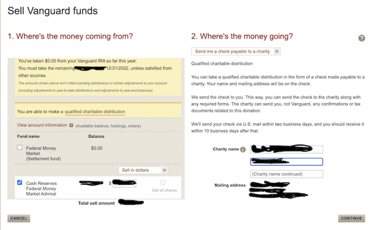 Vanguard — How to Take RMDs | White Coat Investor