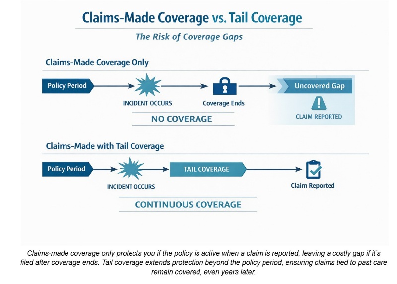 claims made vs tail coverage medical malpractice